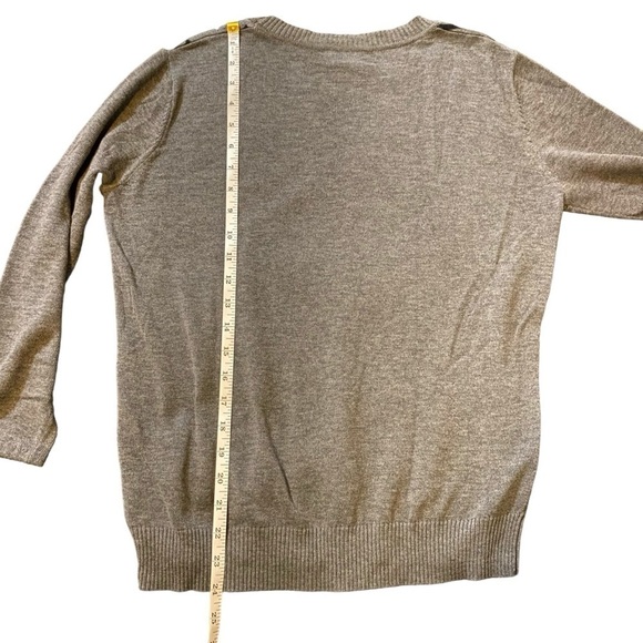 Forever 21 Sweater Women’s Crew-neck Grey-black Houndstooth Print Size L - Picture 6 of 12